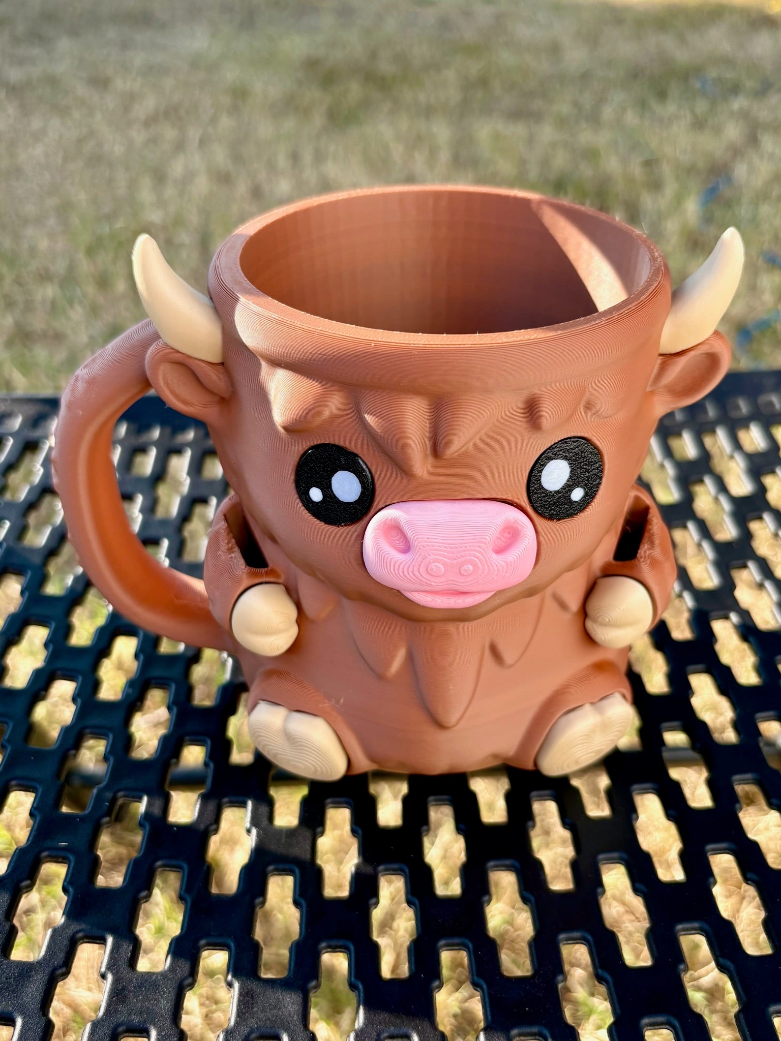 Highland Cow Ice Cream Pint Holder