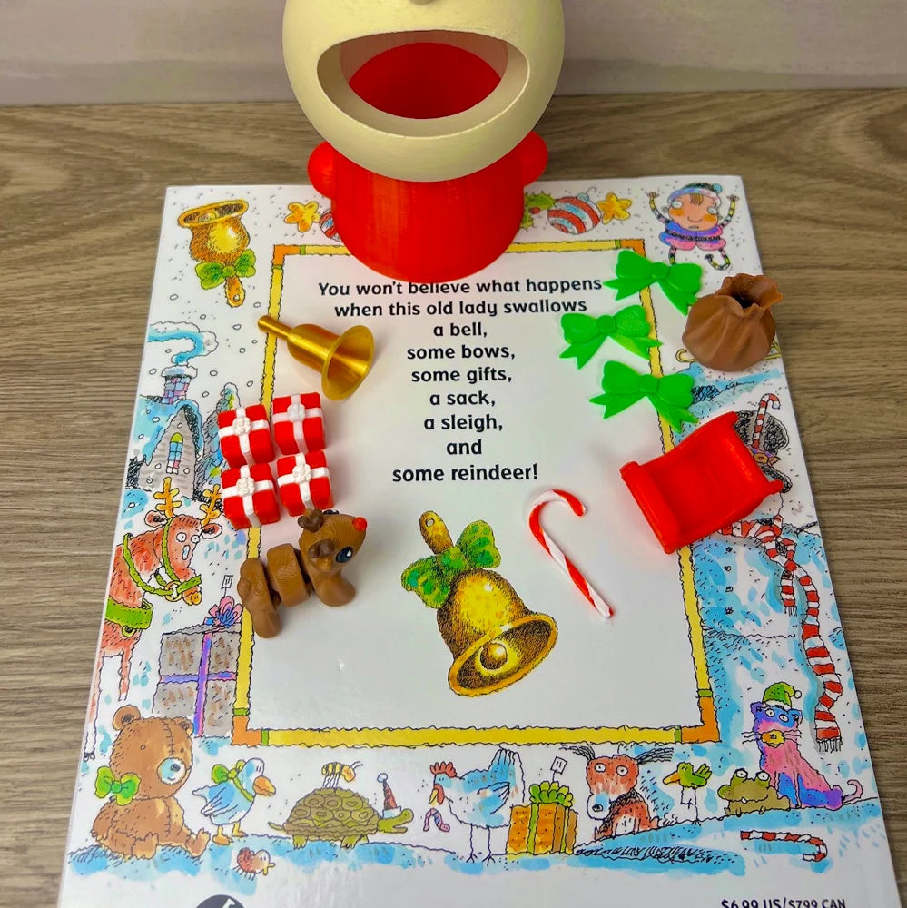 There Was An Old Lady Who Swallowed A Bell Read-Along Set (Christmas)