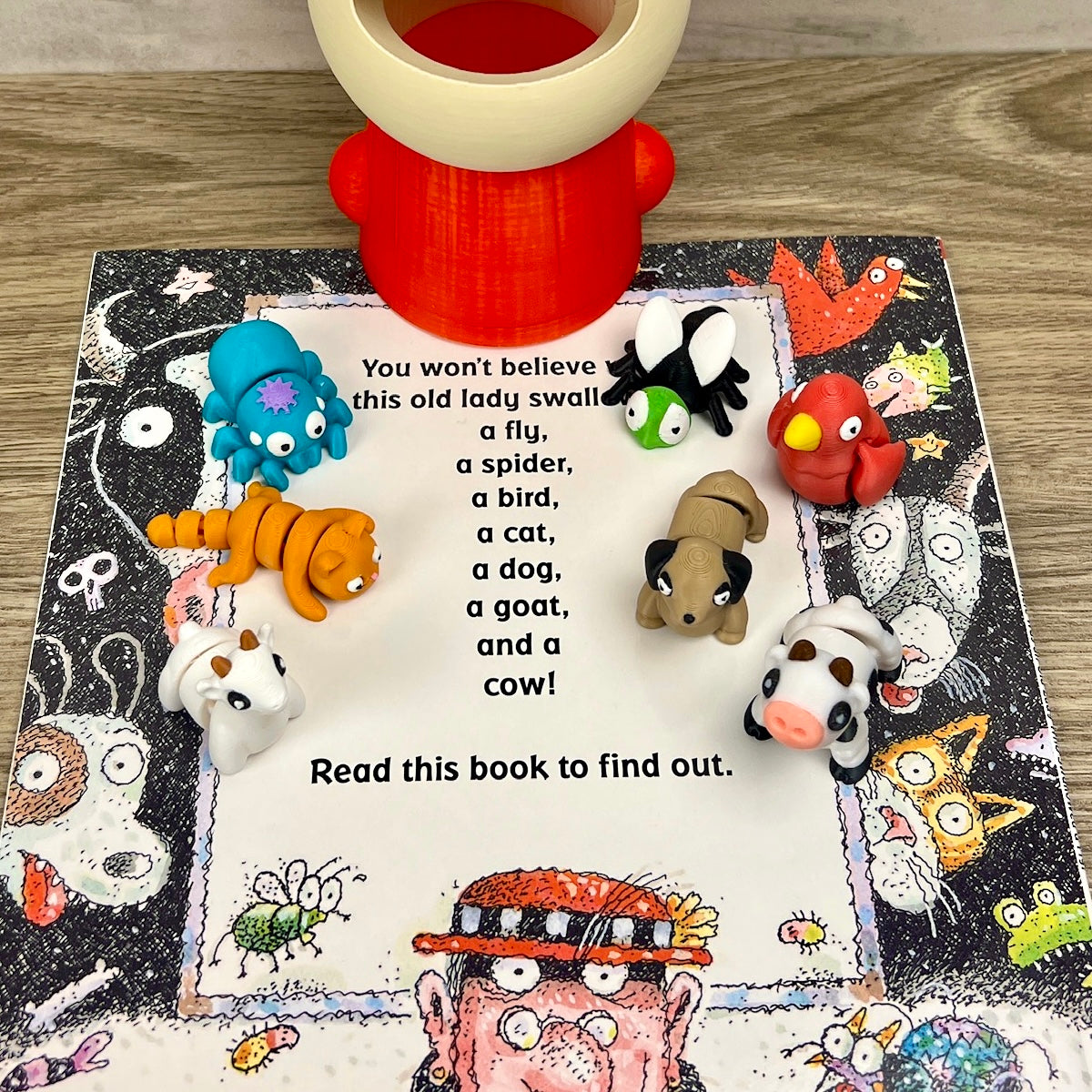 There Was An Old Lady Who Swallowed A Fly Read-Along Set