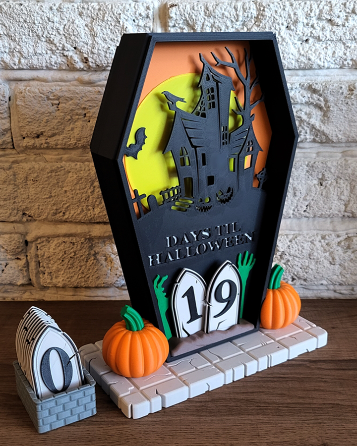 Lighted Halloween Countdown with Timer