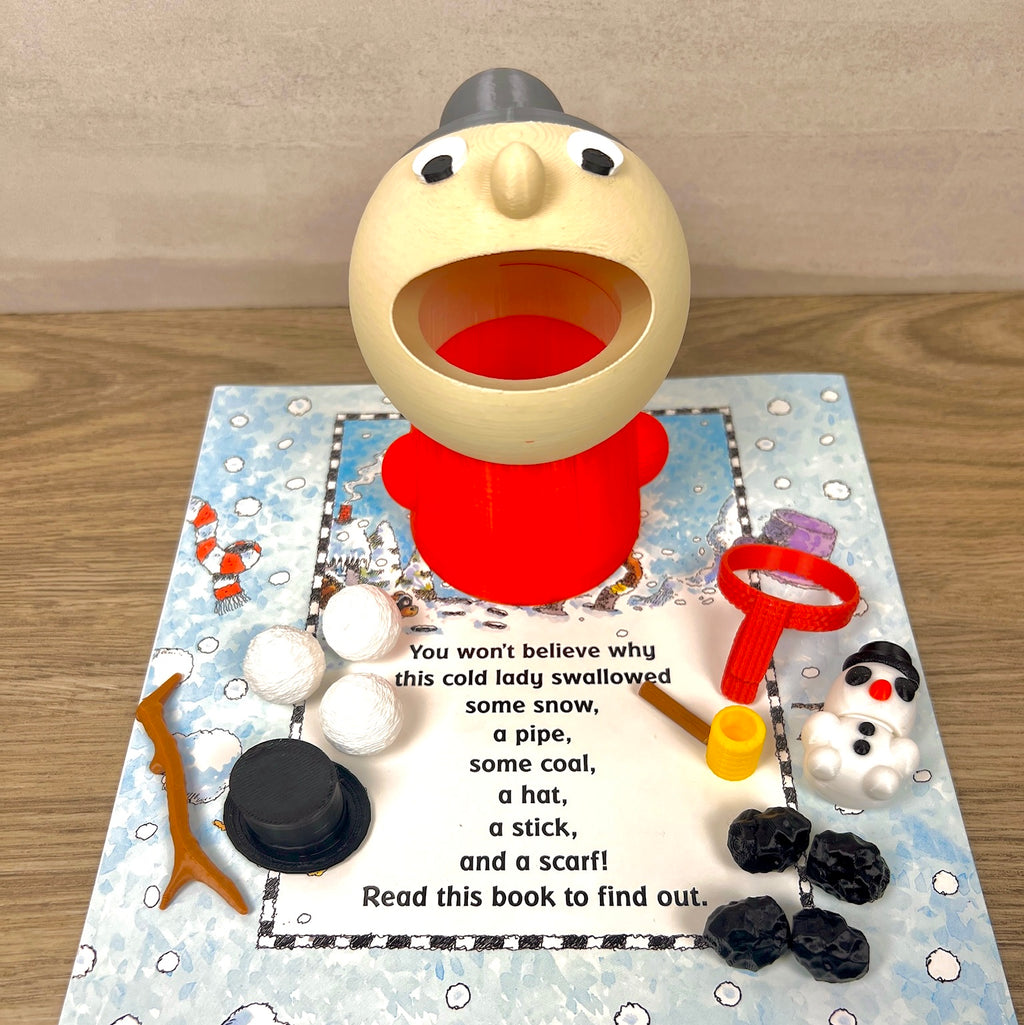 There Was A Cold Lady Who Swallowed Some Snow Read-Along Set