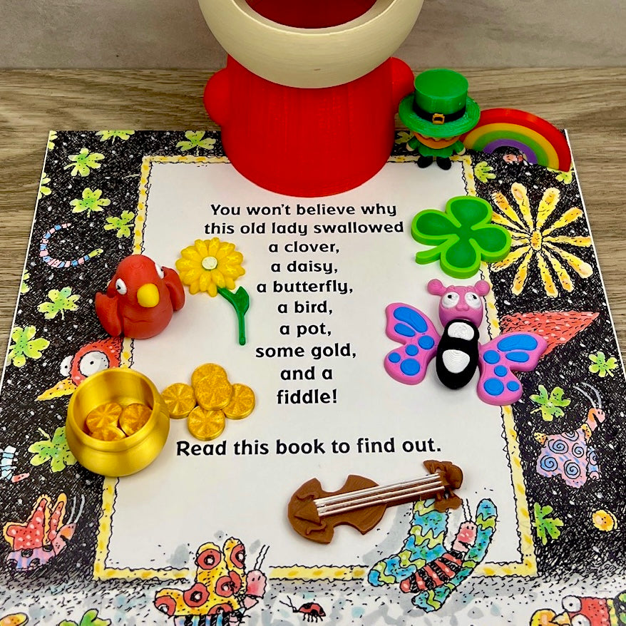 There Was An Old Lady Who Swallowed A Clover Read-Along Set (St. Patrick’s Day)