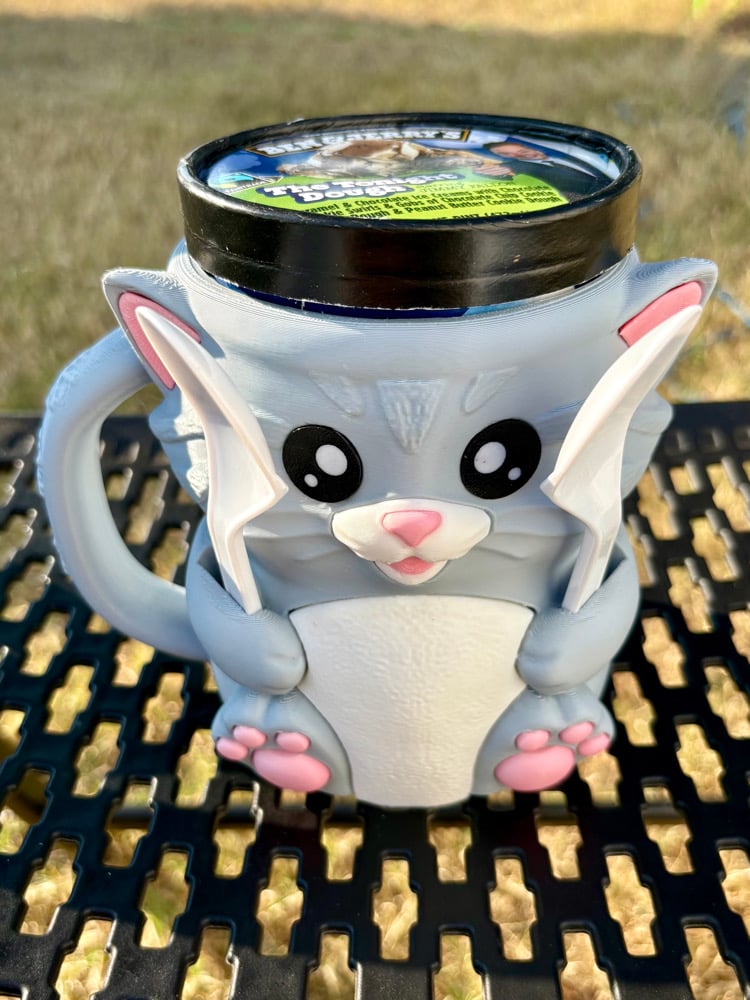 Cat Ice Cream Pint Holder