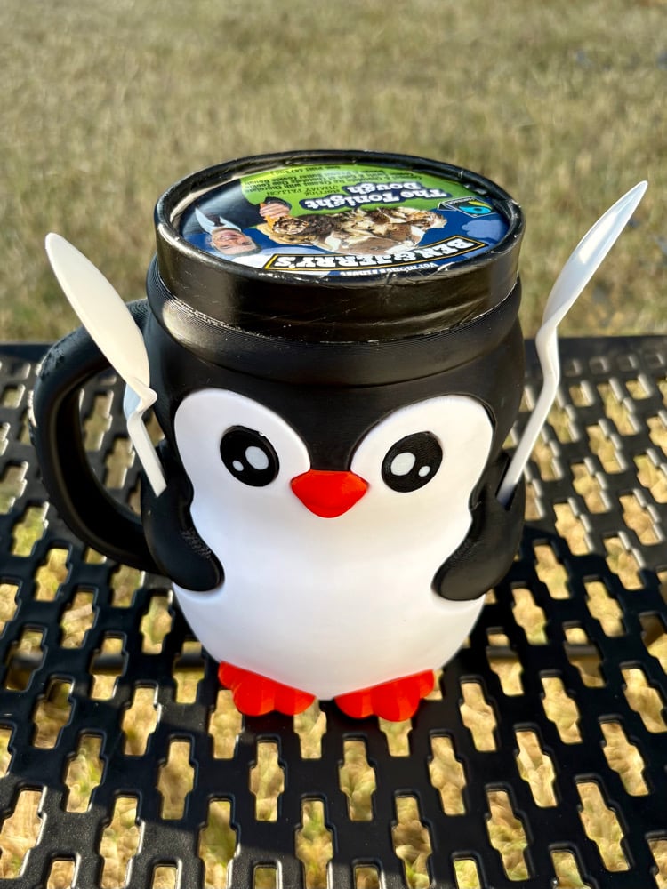 Penguin Ice Cream Pint Holder