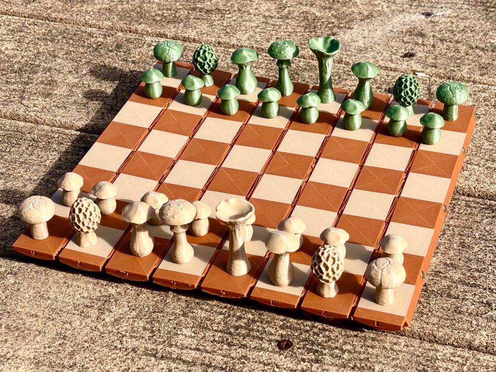 Forest Chess & Checkers Set